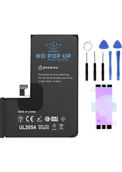 IPhone 15 Pro Uyumlu Batarya Pil Tamir Seti ve Pil Bandı