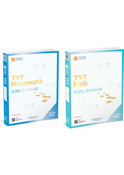 Tyt Matematik Soru Bankası ve Fizik Soru Bankası Üçdörtbeş Yayınları 2024-2025