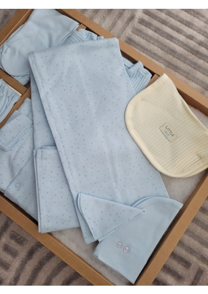 Incibaby Soft Colour Premium % 100 Pamuk 10'lu Erkek Bebek Hastane Çıkış Seti