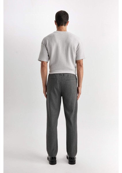 Antrasit Pantolon Tailored Regular Fit Normal Kesim Düz Paça Cepli D3704AX24AU