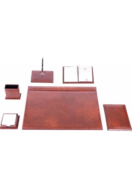 286 Kahverengi Lüks Sümen Takımı (7 Parça)