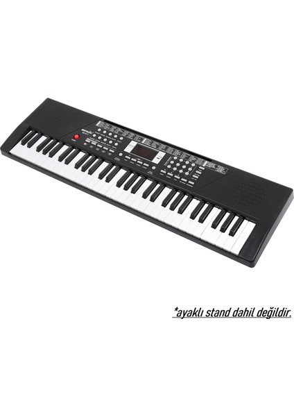 61 Tuşlu Elektronik Org Mikrofonlu Çocuk ve Başlangıç Için Keyboard Demolu Ritimli Piyano