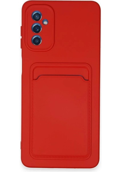 Samsung Galaxy A14 4g Kılıf Kelvin Kartvizitli Silikon - Kırmızı - PHN1796-5053