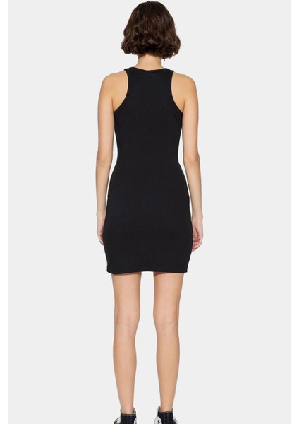 Pamuklu Bodycon Mini Elbise Halter Yaka Örme Kumaş Yazlık Rahat Özel Tasarım Profesyonel Görünüm fiyatları