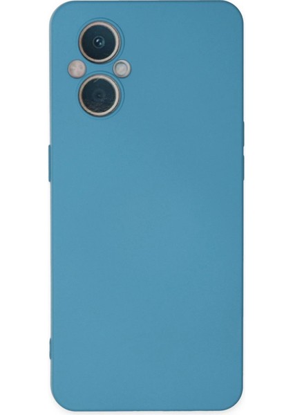 Oppo Reno 7 Lite Kılıf Nano Içi Kadife Silikon - Mavi - PHN3894-4405