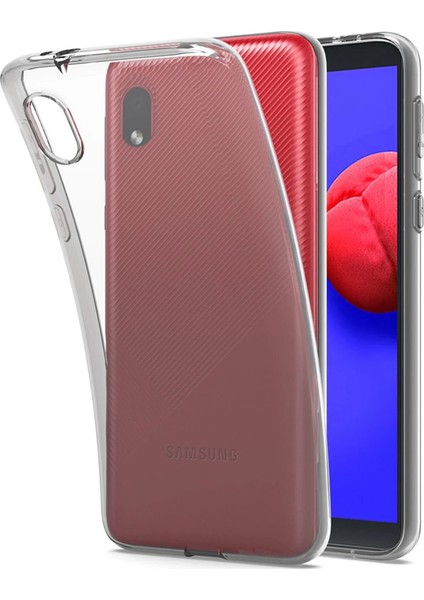 Samsung Galaxy A01 Core Kılıf Lüx Şeffaf Silikon - PHN1047-8642