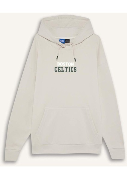 fit Nba Boston Celtics Oversize Geniş Kalıp Kapüşonlu Kalın Kumaş SWEATSHIRT D3242AX24WN