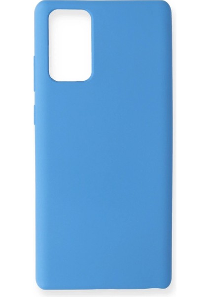 Samsung Galaxy Note 20 Kılıf Nano Içi Kadife Silikon - Mavi - PHN7622-3122