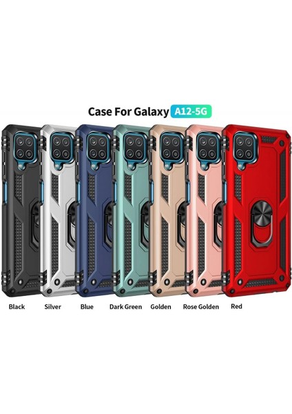 Samsung Galaxy A22 Kılıf Sofya Yüzüklü Silikon Kapak - Rose - PHN2942-1501 fırsatları