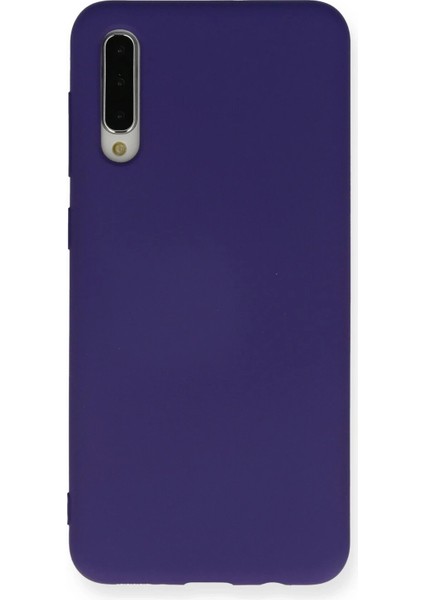 Samsung Galaxy A30S Kılıf Nano Içi Kadife Silikon - Mor - PHN4789-3718