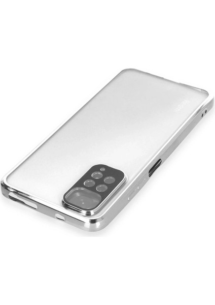 Xiaomi Redmi Note 11 Kılıf Lensli Silikon - Gümüş - PHN7861-4751 modelleri