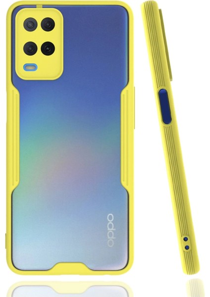 Oppo A54 4g Kılıf Platin Silikon - Sarı - PHN5640-4028