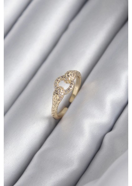 Bfs Pirinç Gold Renk Zirkon Taşlı Yılan Model Kadın Yüzük
