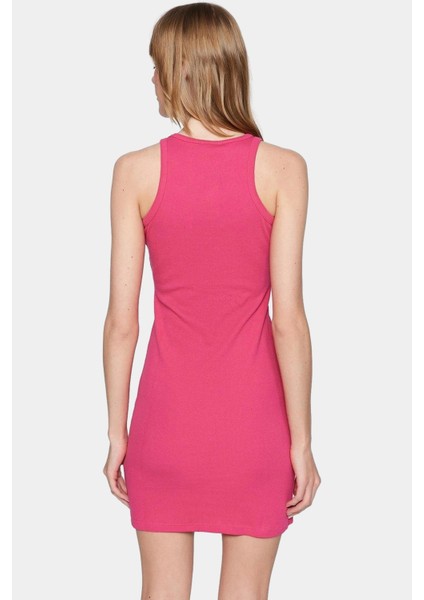 Pamuklu Bodycon Mini Elbise Halter Yaka Örme Kumaş Yazlık Rahat Özel Tasarım Profesyonel Görünüm fiyatları