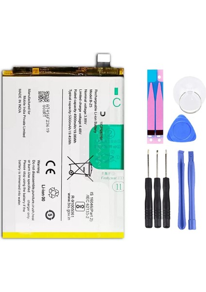 Vivo Y36 B-Z5 Batarya Pil Tamir Seti ve Pil Bandı