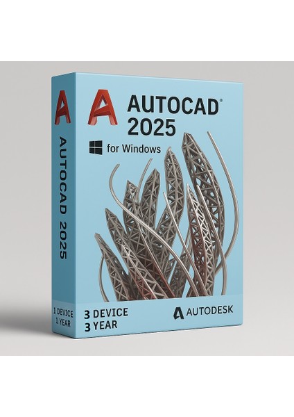 Autocad 2025 (Windows) - 3 Pc 3 Yıl Autodesk Key (Full Sürüm)