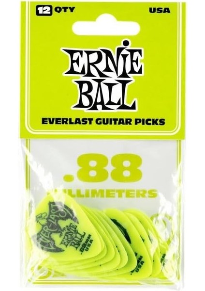 P09191 Gitar Penası 12 Adet Everlast 0.88 mm Yeşil