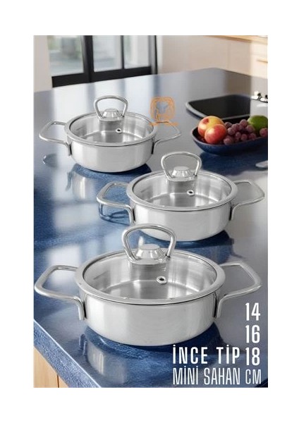 Bfs Sahan Tencere Mini Midi Maxi 3 Lü Set