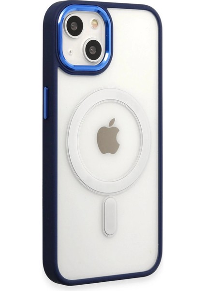 iPhone 15 Pro Kılıf Room Magneticsafe Silikon - Lacivert - PHN5487-5359