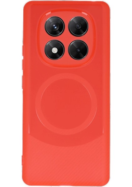 Xiaomi Redmi Note 14 Pro 5g Kılıf Maya Karbon Kapak - Kırmızı - PHN8404-5346