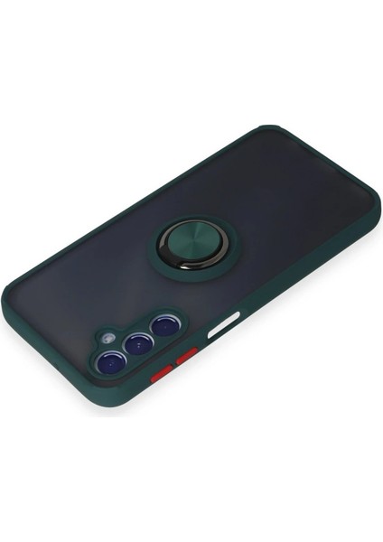 Samsung Galaxy M34 5g Kılıf Montreal Yüzüklü Silikon Kapak - Yeşil - PHN9547-2455 modelleri