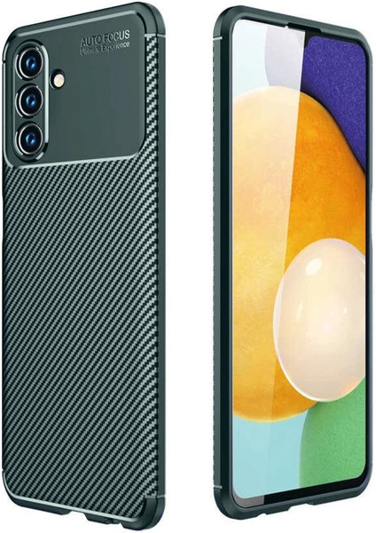 Samsung Galaxy A26 Kılıf Auto Focus Karbon Kapak - Koyu Yeşil - PHN8027-2329