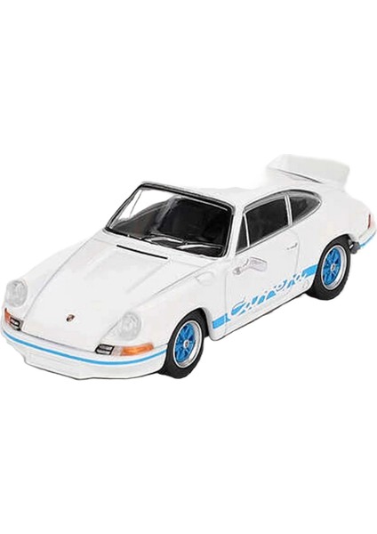 Bfs Mini Gt 1/64 Porsche 911 Carrera Rs 2.7 Grand Prix White With Blue Livery
