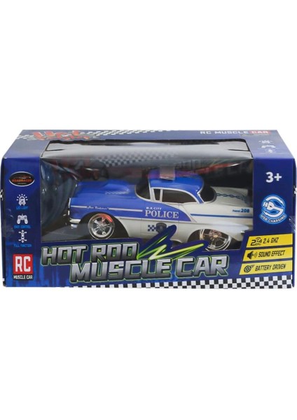 Bfs MK8038B Kumandalı Sesli Işıklı Polis Arabası 1:16 -Can Oyuncak