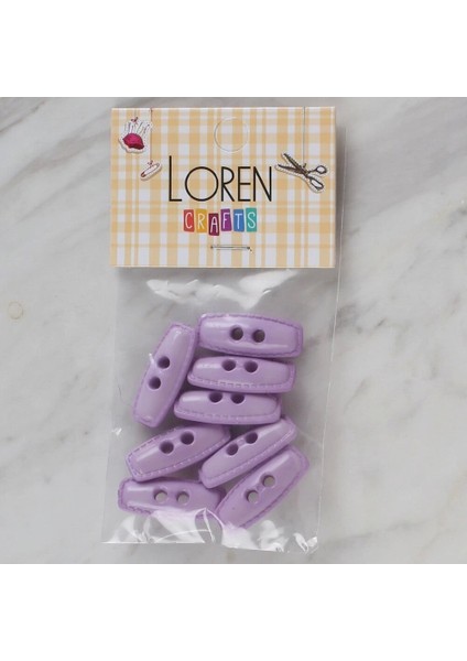 Bfs Crafts Lila 8 Li Çoban Düğmesi - 89