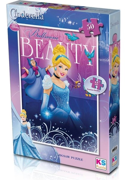 Bfs Nessiworld CRL709 Ks, Cinderella 50 Parça Çocuk Puzzle