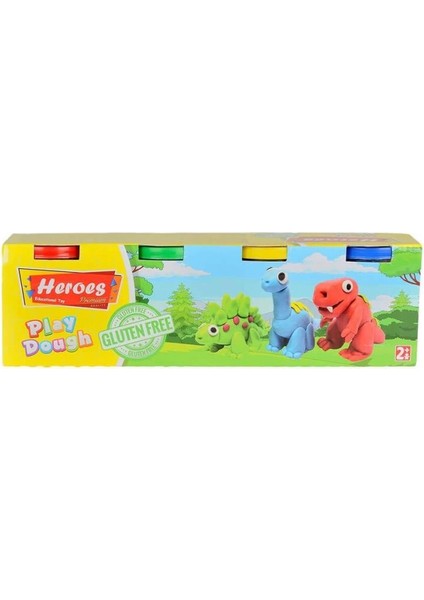 Bfs ERN-604 Heroes Premıum Dörtlü Oyun Hamuru - Eren Oyuncak