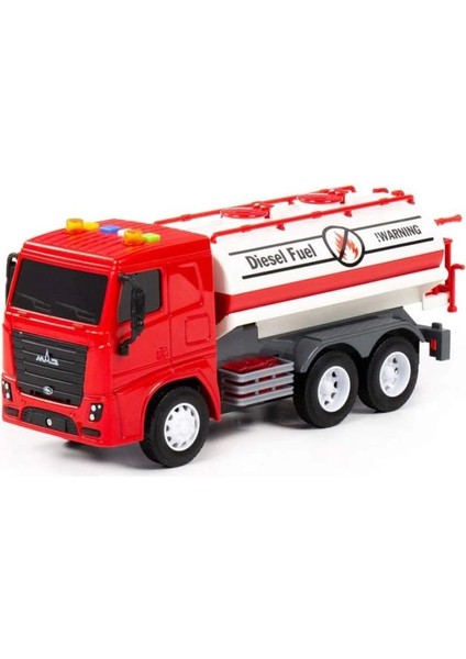 Bfs 96296 Cıty Sürtmeli V2 Tanker Işıklı ve Sesli Kırmızı Kabin Kutuda - Polesie
