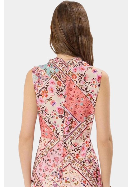 A Line Polyester Midi Elbise Degaje Yaka Krep Dokuma Astarlı Premium Kalite Modern Stil fiyatları