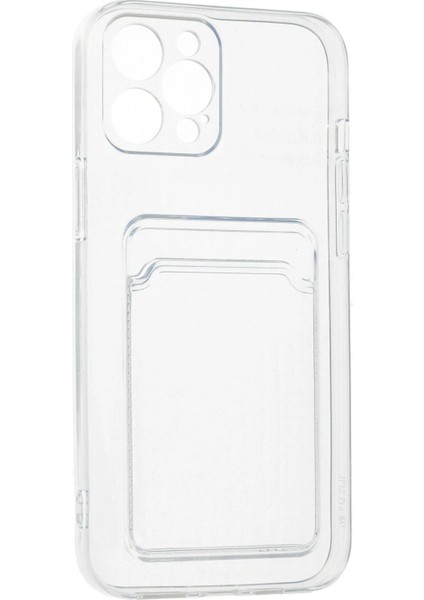 iPhone 12 Pro Max Kılıf Kart Şeffaf Silikon - Şeffaf - PHN1326-3781 modelleri