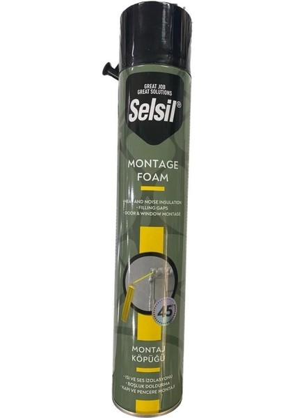 Selsil Tam Dolum Poliüratan Montaj Köpüğü 845 gr