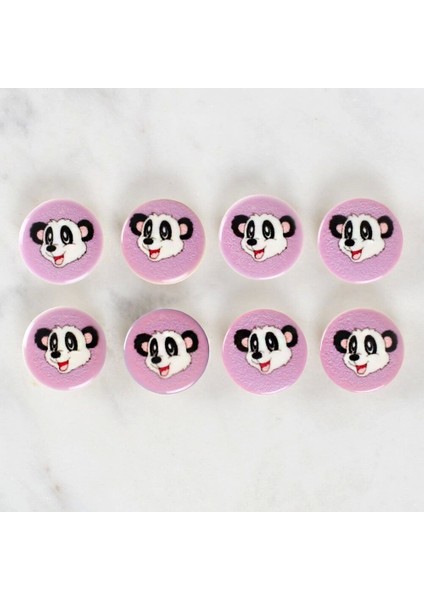 Bfs Crafts 8'li Panda Düğme - 1055