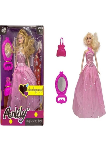 Bfs Oydaş Anlily Aynalı Çantalı Yedek Elbiseli Bebek 02280