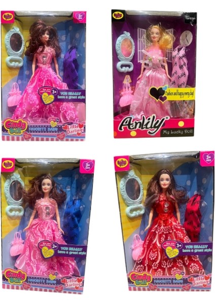 Bfs Oydaş Anlily Aynalı Çantalı Yedek Elbiseli Bebek 02280 modelleri
