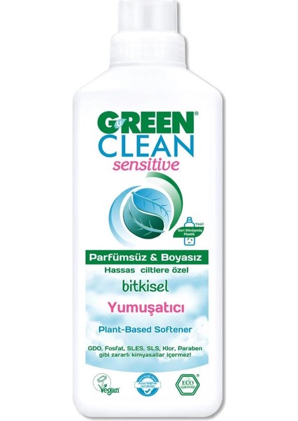 Bfs Green Clean Sensitive Parfümsüz Bitkisel Yumuşatıcı 1000ML