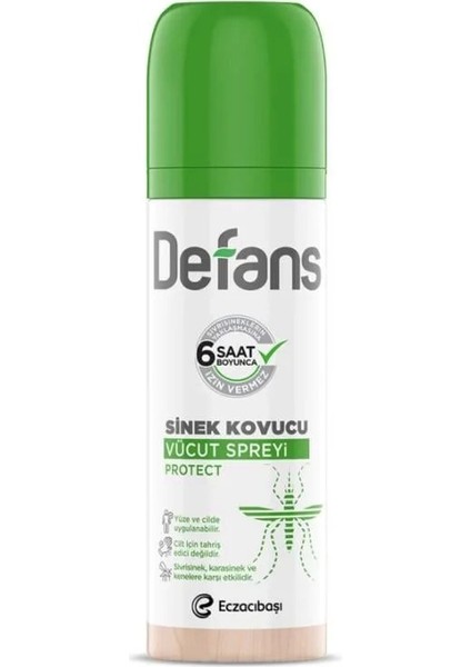 Bfs Defans Sinek Kovucu Vücut Spreyi Protect 100 ml