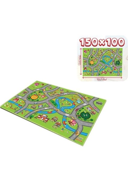 Bfs Nessiworld 05-725 Oyun Halısı City 150X100 cm fiyatları
