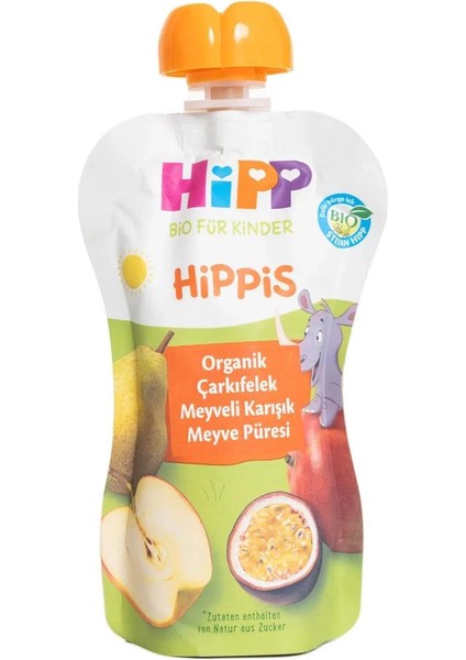 Bfs Hipp Organik Çarkıfelek Meyveli Karışık Meyve Püresi 100 gr