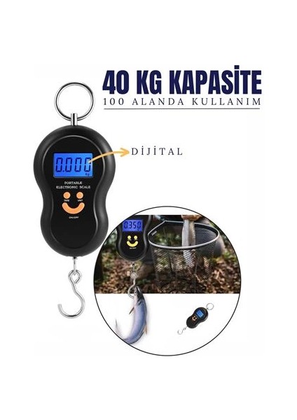 Bfs Balıkçı Tipi Dijital 100 Alanda Kullanım El Tartısı