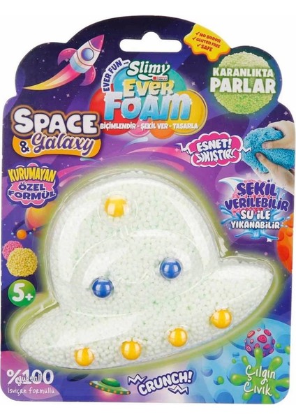 Bfs Slimy Ever Gece Parlayan Köpük Slime Ufo