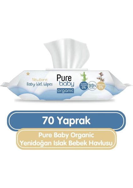 Yenidoğan Islak Havlu Mendil 70 Yaprak