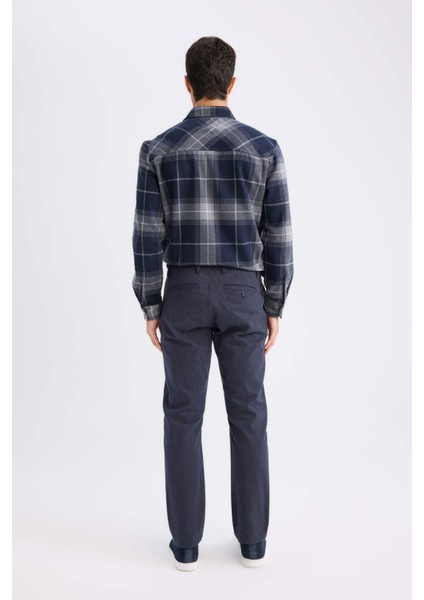 Chino Pantolon Regular Fit Normal Kesim Cepli Düz Paça D1050AX24WN