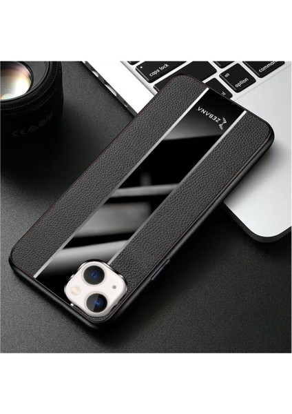 Apple Iphone 13 Uyumlu Kılıf Premium Deri Kılıf Siyah fiyatları