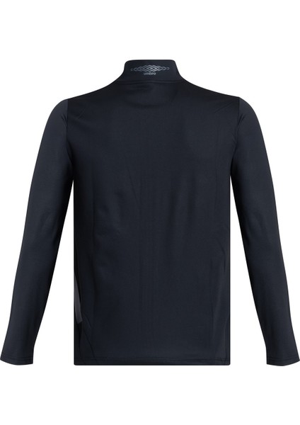 Orijinal Lisanslı Tam Fermuarlı Dik Yaka Siyah Antrenman Sweat Ahşap Kutulu