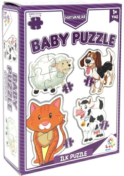 Bfs Nessiworld LC7224 Laço Kids Baby Puzzle - Hayvanlar / 2+3+4+5 Parça Puzzle / +1 Yaş fiyatları