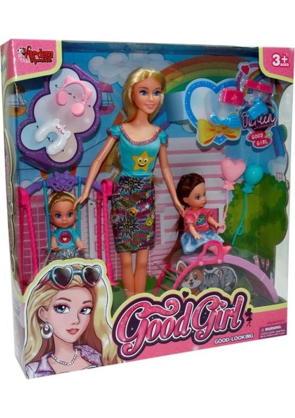 Bfs WG-66749 Kutulu 29 cm 2 Çocuklu Parkta Bebek - Vardem Oyuncak